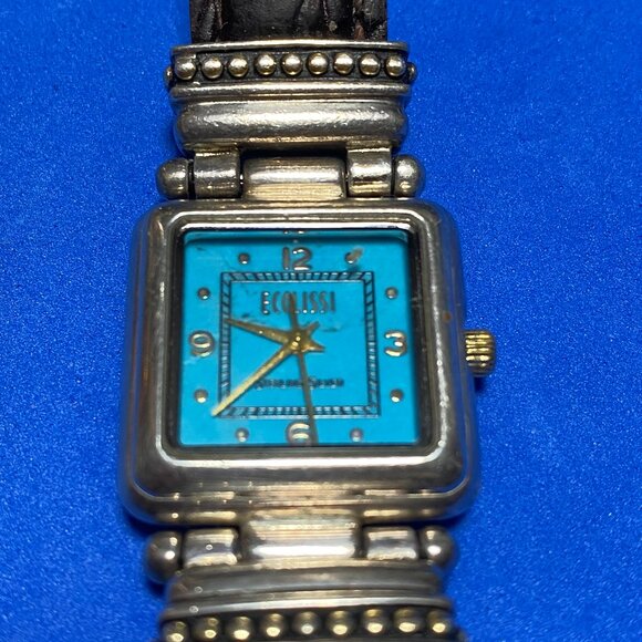 Ecclissi Sterling Silver Watch W \Bown Band - Picture 1 of 6